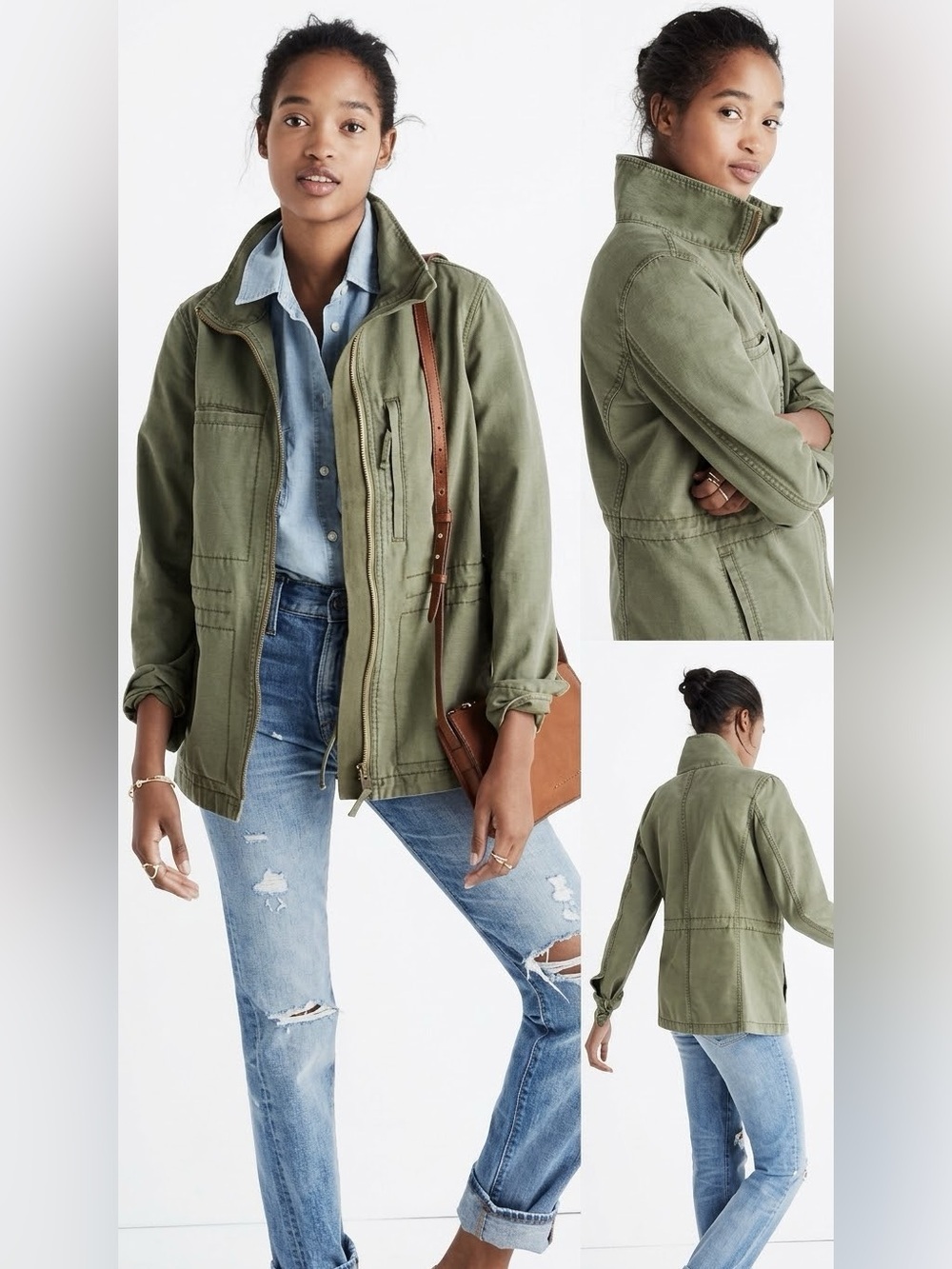 Madewell Military Fleet Green Utility Cotton Casual Jacket
Size XS